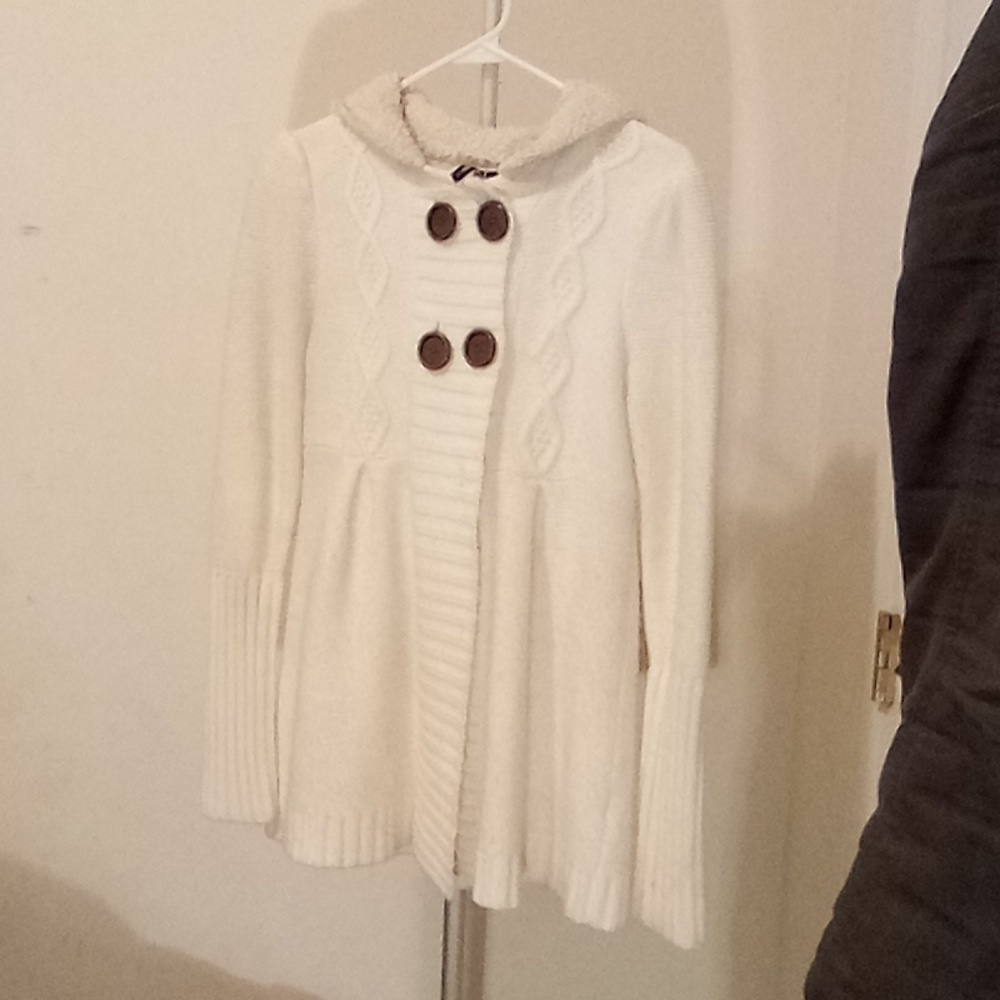 Hooded cardigan From Takeout
